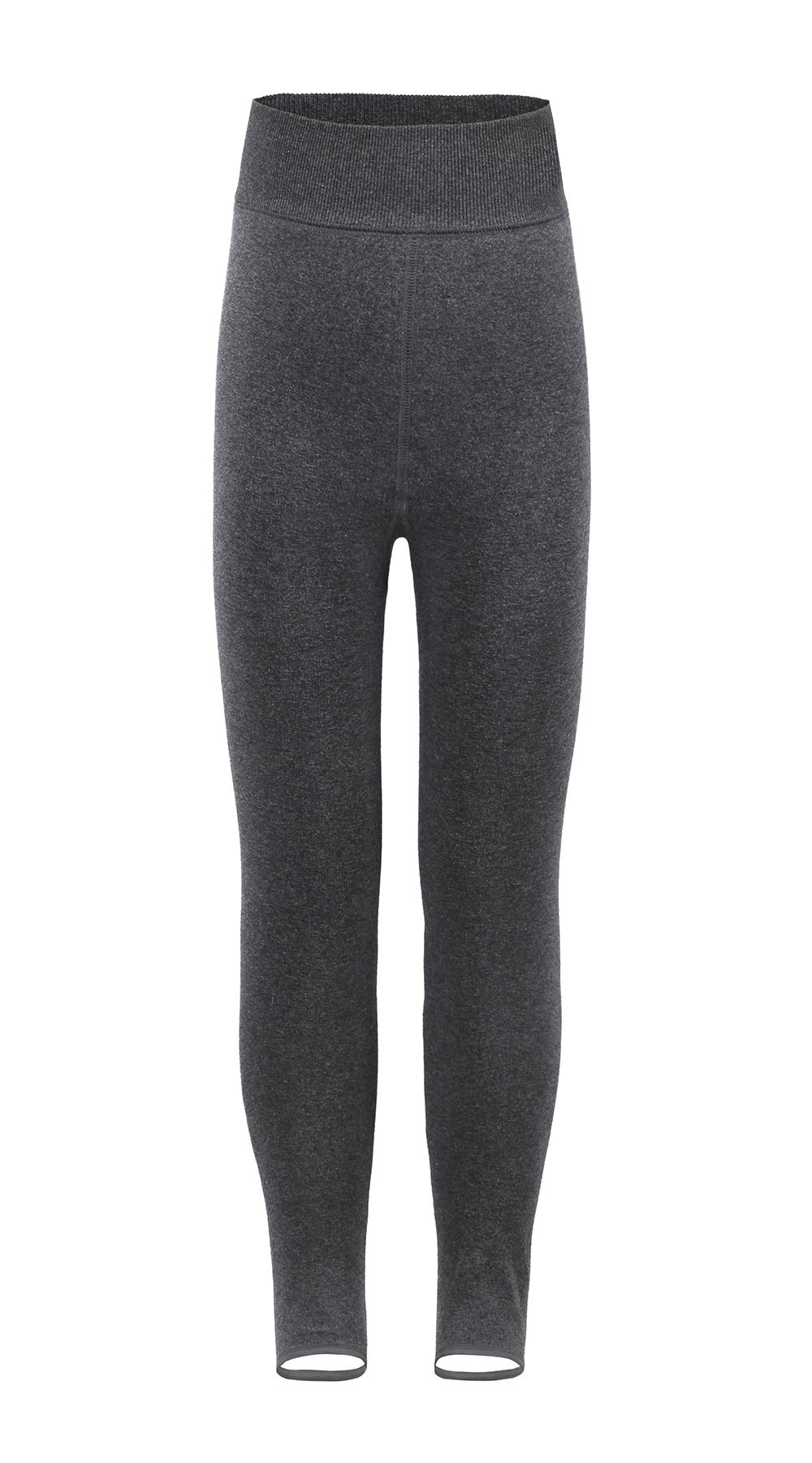 HowJoJo Girls Fleece Lined Leggings - Warm Winter Footed Tights, High Waist Thermal Pants for Cold Weather, Yoga & Outdoor Activities