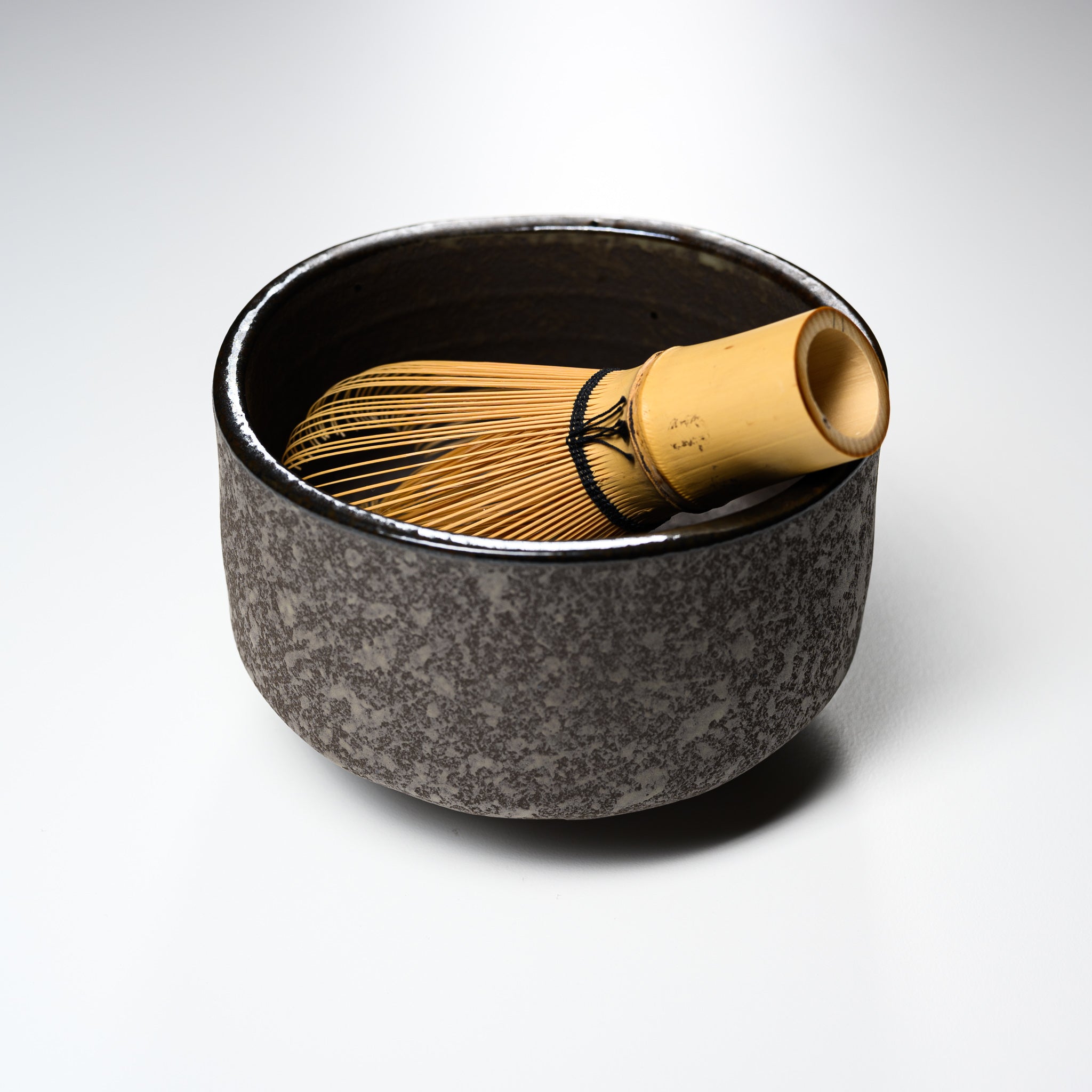 Premium Matcha Bowl Set - Handcrafted Charcoal Whisper Ceramic Tea Cup for Japanese Tea Ceremony | Authentic Chawan for Matcha Green Tea Preparation | Perfect for Zen Meditation, Home Tea Rituals & Gift Giving