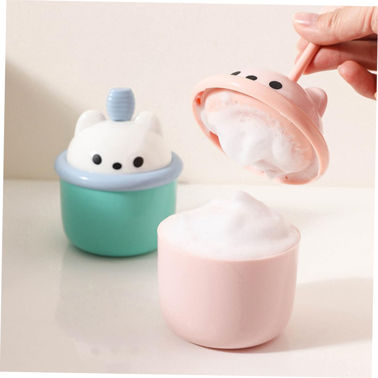 Portable Facial Cleansing Bubble Maker - 3 Piece Set for Deep Pore Cleansing | Easy to Clean & Travel-Friendly | Perfect for Home Spa & Skincare Routine