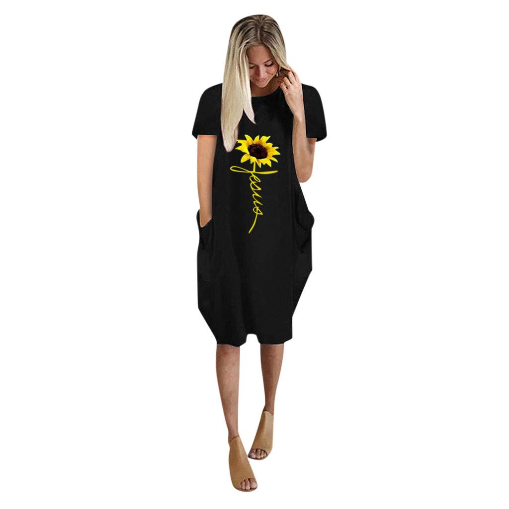 Comfortable House Dresses for Women with Pockets - Oversized Pullover Jumper Dress for Elderly - Soft Lounge Wear for Relaxing at Home, Running Errands & Casual Outings