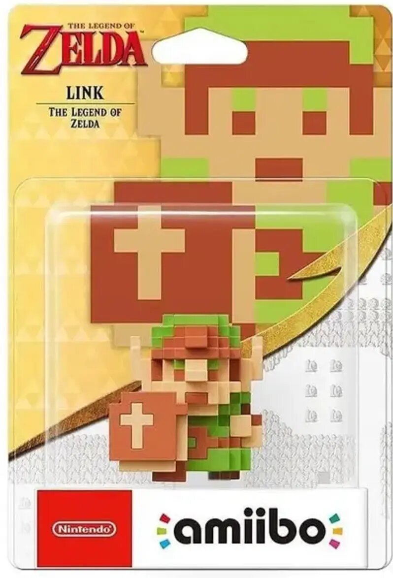 8 Bit Link Legend of Zelda amiibo Figure - Nintendo Switch Compatible Collectible for Gaming Fans | Perfect for Display, Gaming & Collecting