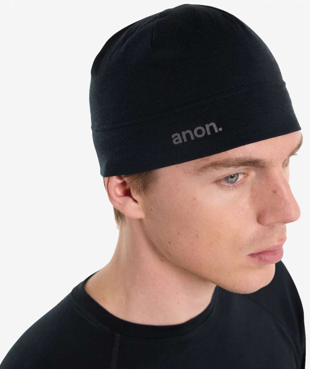 Anon Liner Beanie 2024 - Premium Winter Ski Hat for Men & Women - Warm Fleece Lined Snowboard Beanie for Skiing, Snowboarding & Outdoor Activities