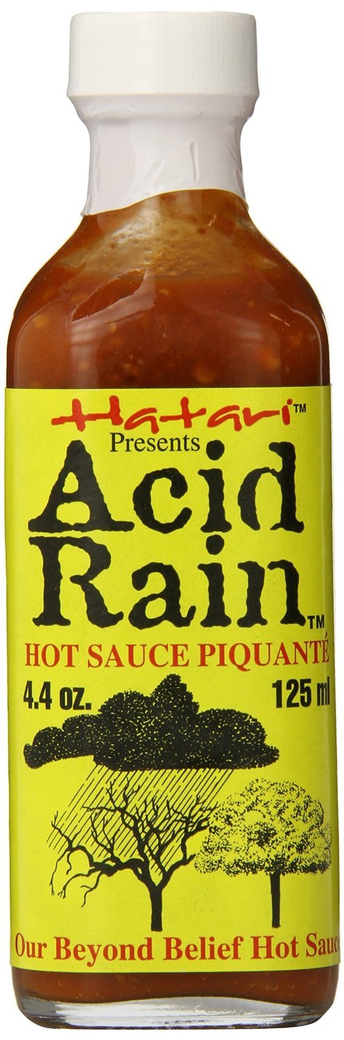 Spicy Acid Rain Hot Sauce - 4.4 Oz Bottle | Extreme Heat Chili Pepper Sauce for Tacos, Wings & BBQ | Gourmet Hot Sauce for Cooking & Gifts