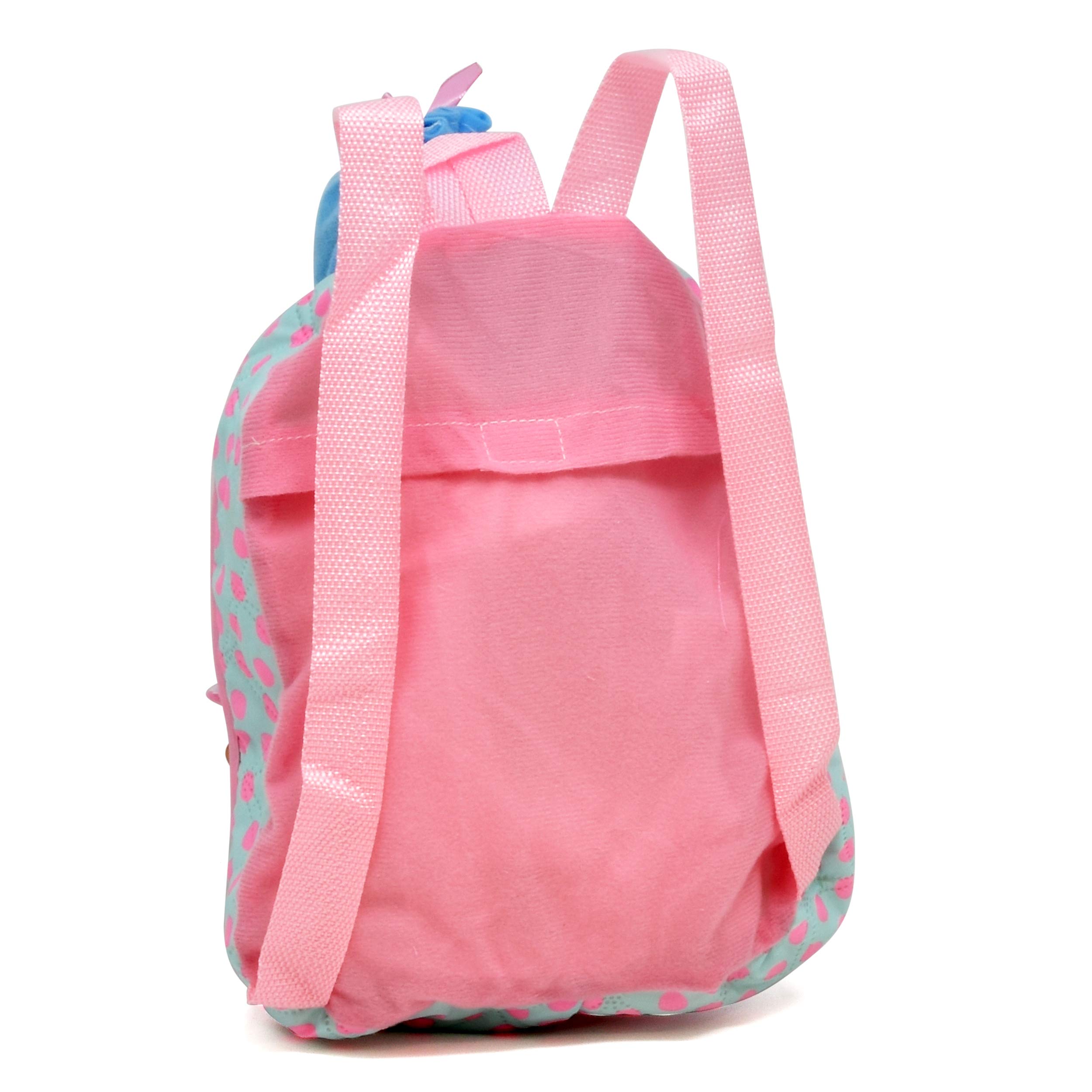 13-inch Soft Baby Doll with Pink Backpack Carrier - Fits Accessories & Clothes - Perfect for Pretend Play, Travel & Gifts for Toddlers