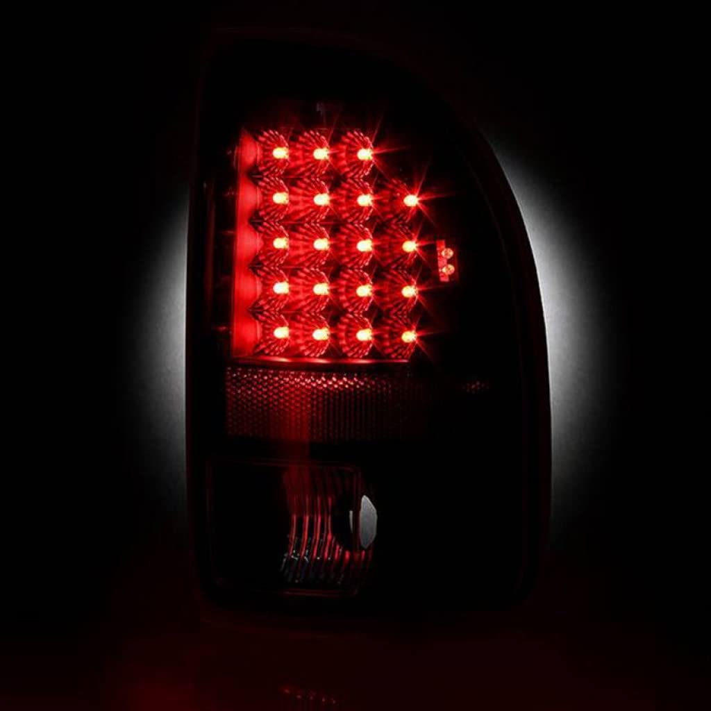1997-2004 Dodge Dakota LED Tail Lights Pair - Black Spyder ALT-JH-DDAK97-LED-BK (9027017) | High-Performance Replacement for Enhanced Visibility & Style | Perfect for Off-Roading, Night Driving & Custom Truck Upgrades