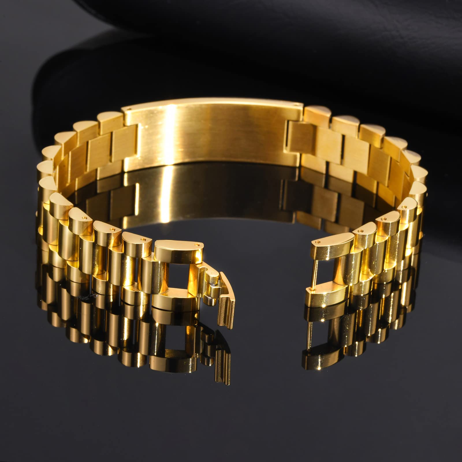 MEALGUET Inspirational Stainless Steel Bracelet for Son - Customizable Courage Link Wristband, Perfect Birthday, Graduation Gift from Mom & Dad, Ideal for Everyday Wear & Special Occasions