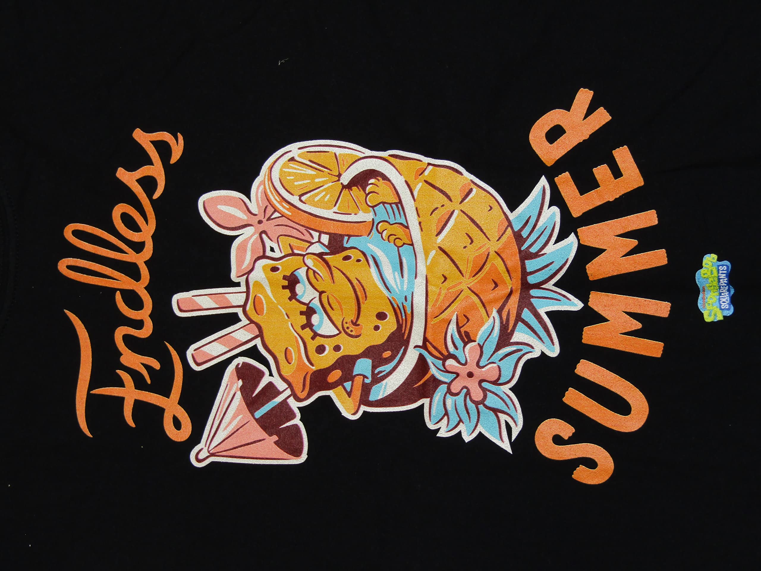 Spongebob Squarepants Pineapple Pool Drink T-Shirt for Men - Soft Cotton Summer Graphic Tee - Casual Wear, Beach Party & Vacation Outfit