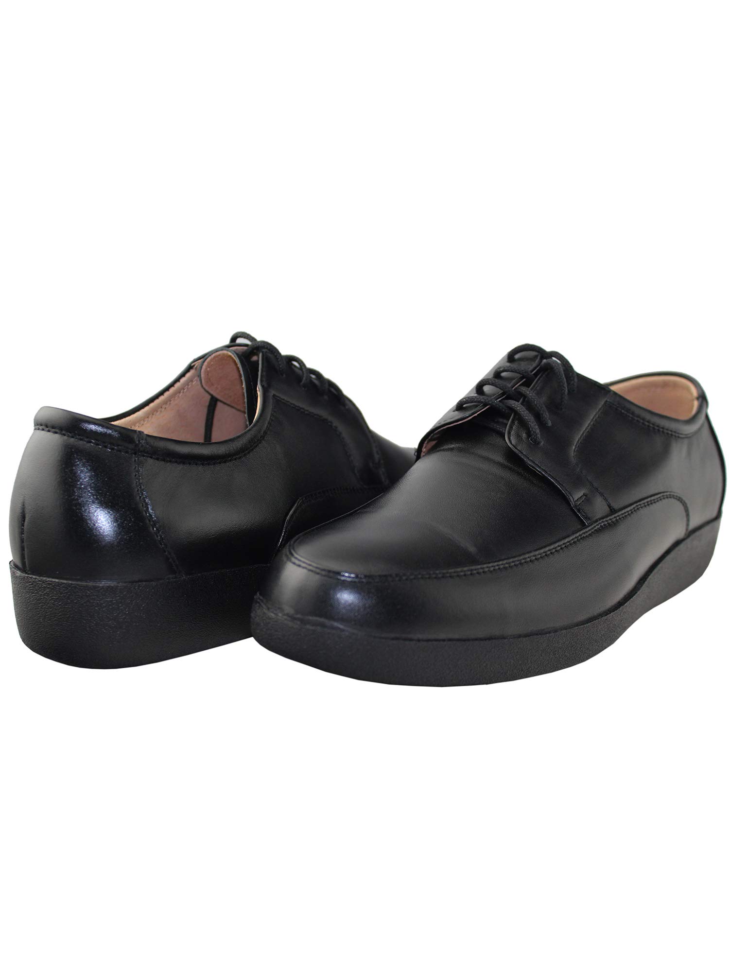 Tanleewa Men's Comfortable Leather Loafers - Wide Width Casual Shoes Lightweight Flat Slip-On for Work, Travel & Everyday Wear