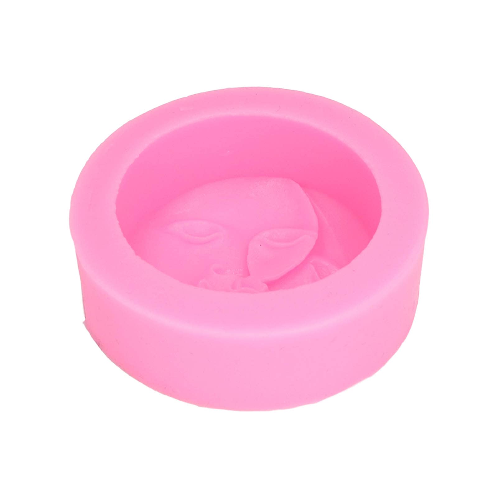 3D Round Moon Face Silicone Mold for DIY Soap Making - Sun and Moon Silicone Molds, Handmade Craft Soap Molds - Perfect for Candle, Resin, Chocolate & Bath Bomb Making