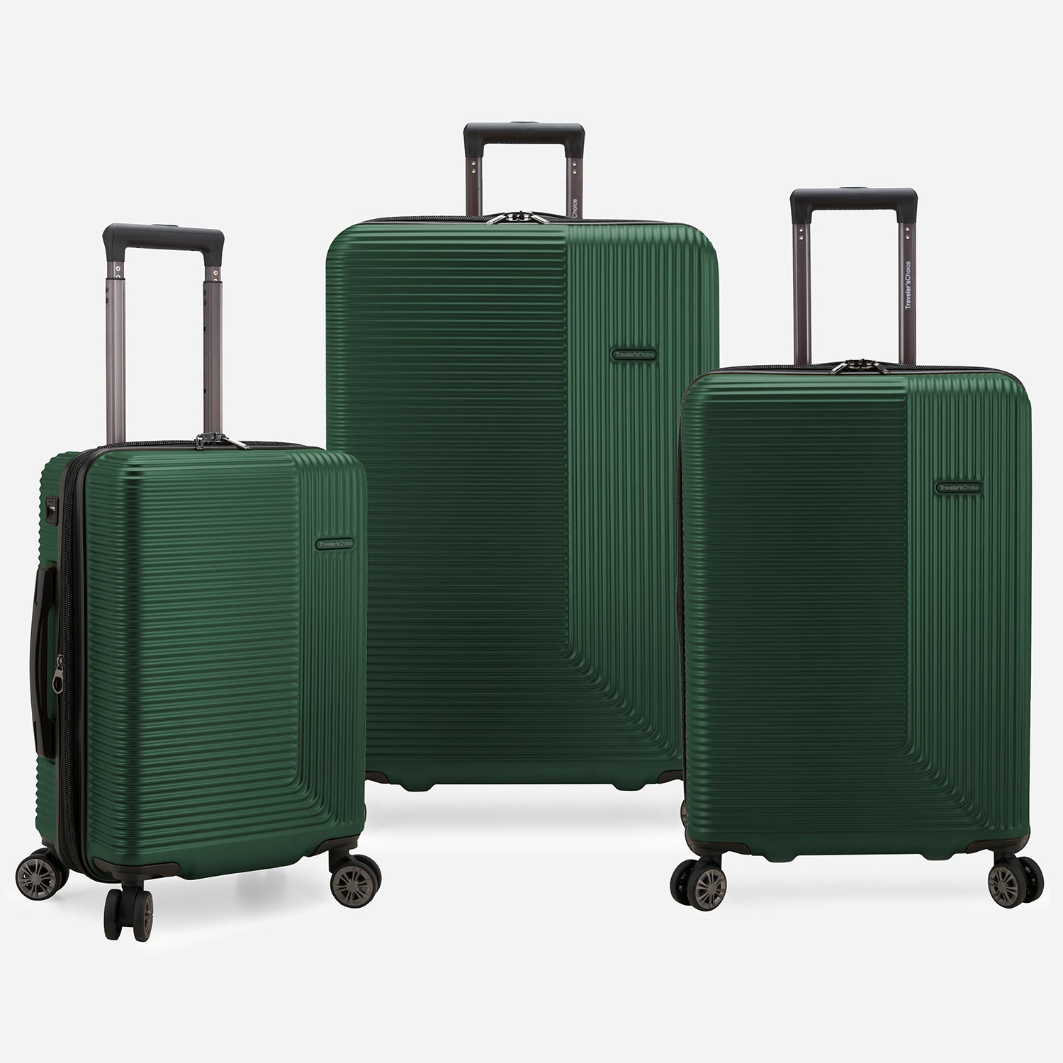 Ember 3-Piece Lightweight Luggage Set with Spinner Wheels - Perfect for International Travel & Business Trips