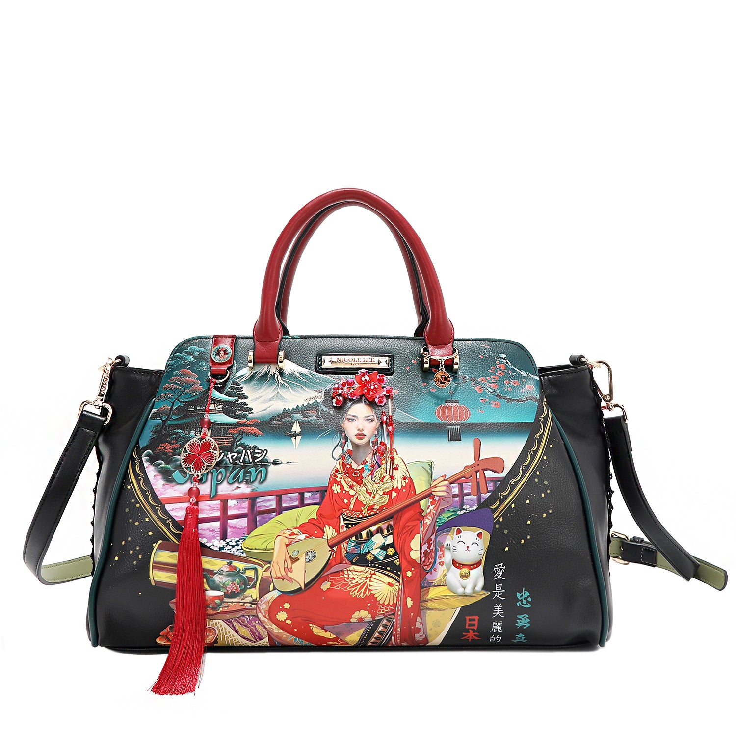 AKIKO LA BELLEZA Stylish Wide Shoulder Handbag for Women - Fashionable Tote Bag for Work, Travel & Everyday Use