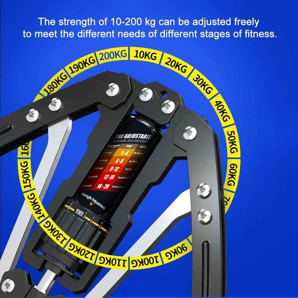 EAST MOUNT Adjustable Hydraulic Twister Arm Exerciser (22-440lbs) - Home Gym Equipment for Chest Expansion, Shoulder & Arm Muscle Training - Perfect for Strength Building, Physical Therapy & Home Workouts