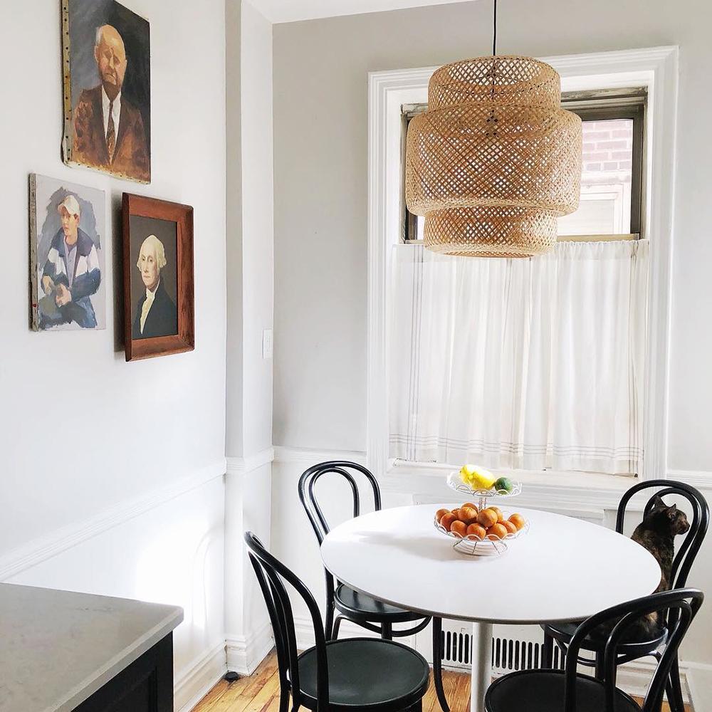 Handmade Bamboo Pendant Light Fixture - Natural Eco-Friendly Hanging Lamp for Kitchen Island, Dining Room & Bedroom Decor