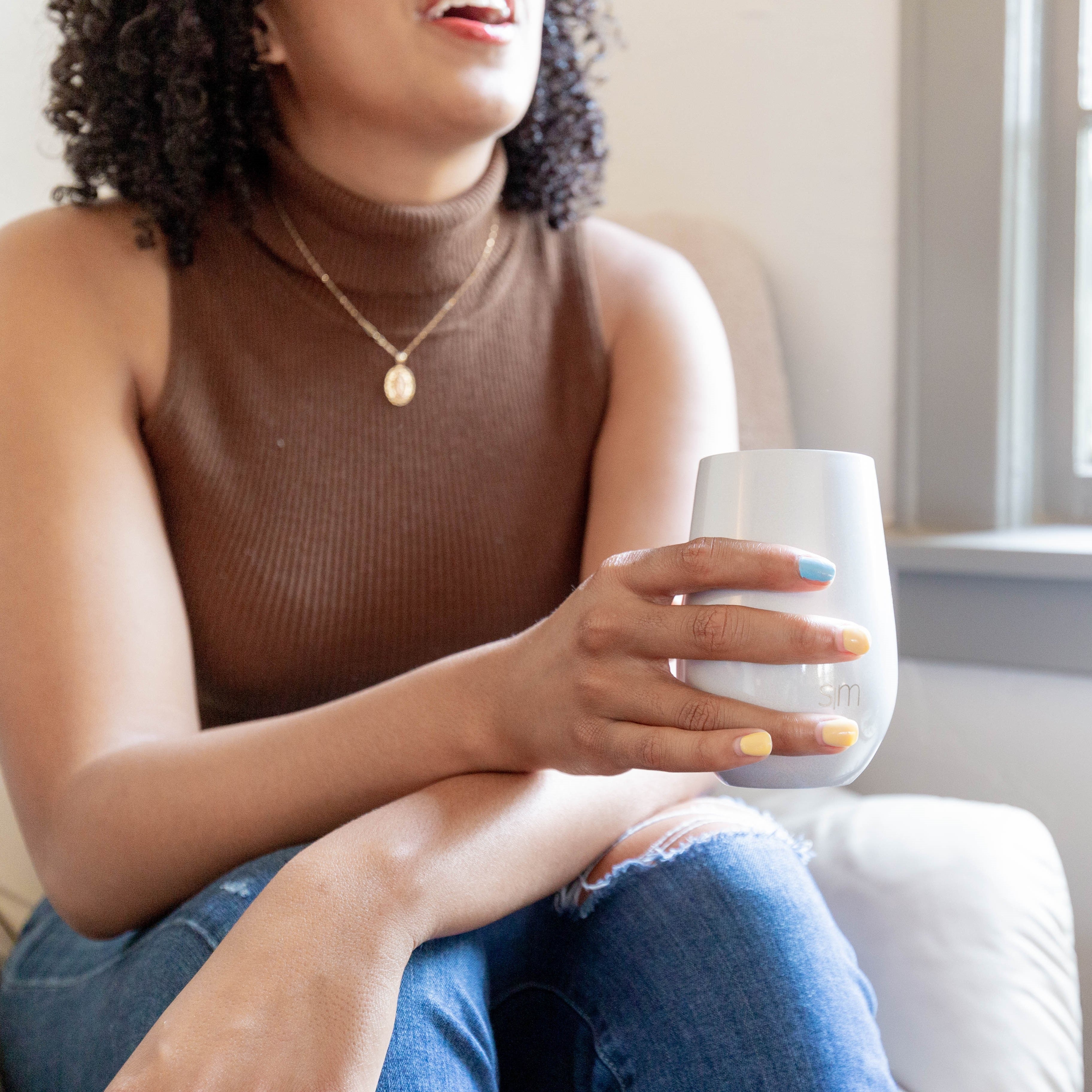 Spirit Wine Tumbler - 20oz Insulated Stainless Steel Cup with Lid & Straw - Perfect for Cocktails, Wine, and Cold Beverages at Parties, Picnics, and Outdoor Events