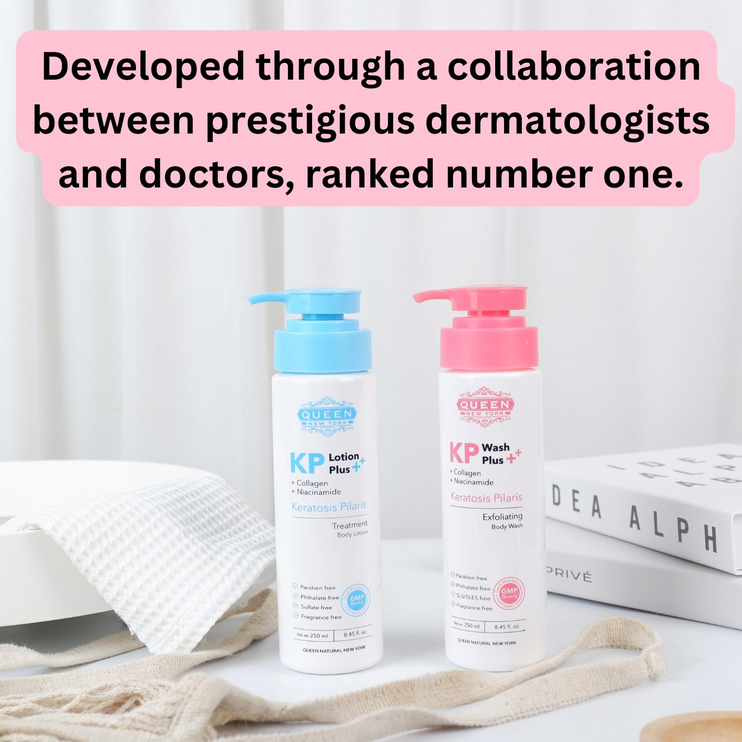 KP Treatment Acne Exfoliating Body Wash with Collagen & Niacinamide | 15% Glycolic Acid & 2% Salicylic Acid for KP Bumps, Keratosis Pilaris & Rough Skin | Fragrance-Free 8.45 fl.oz | Perfect for Body Acne, Ingrown Hairs & Dry Bumpy Skin Care Routine