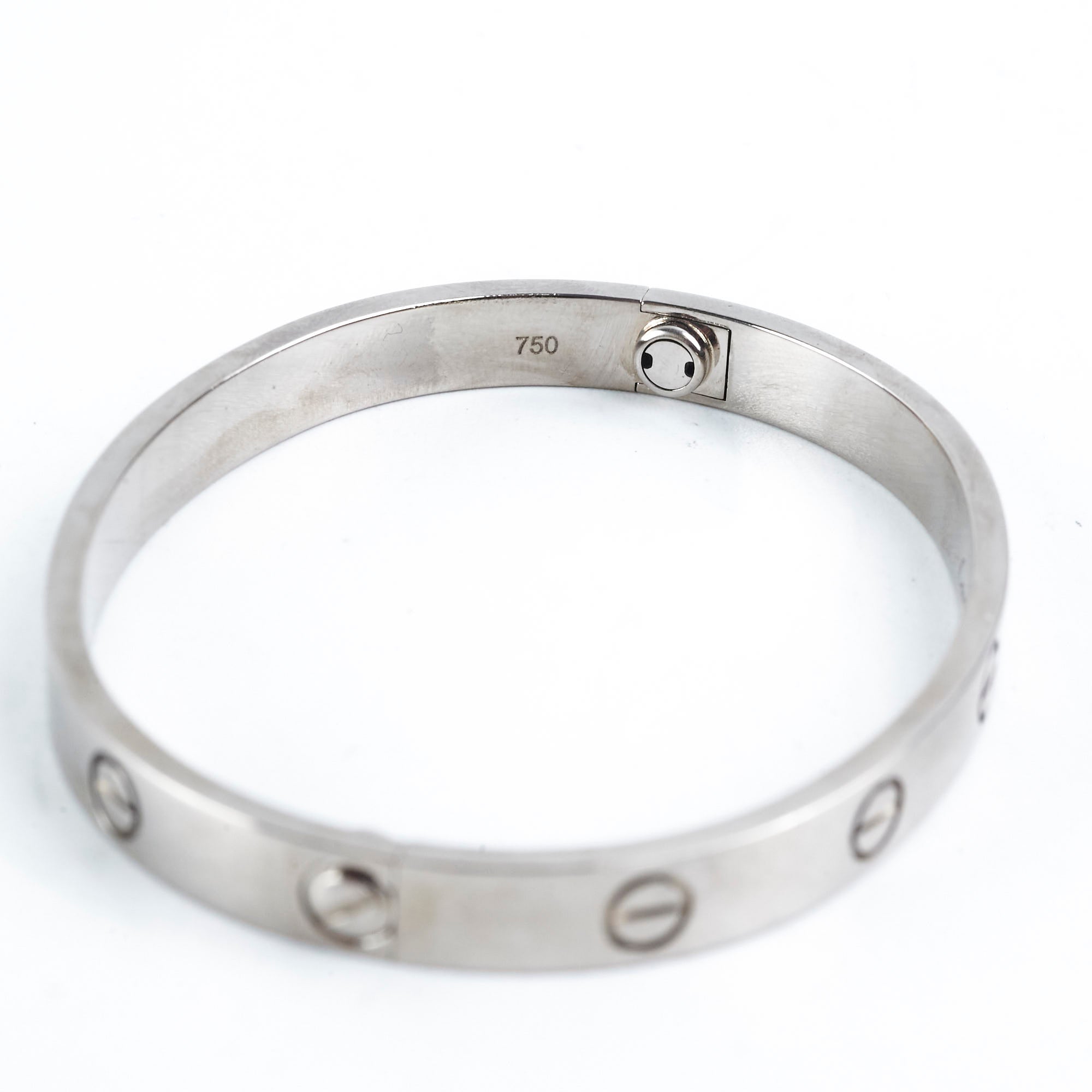 Cartier Love Bracelet 18K White Gold - Size 16 - Luxury Jewelry for Women - Perfect for Anniversaries, Weddings & Special Occasions