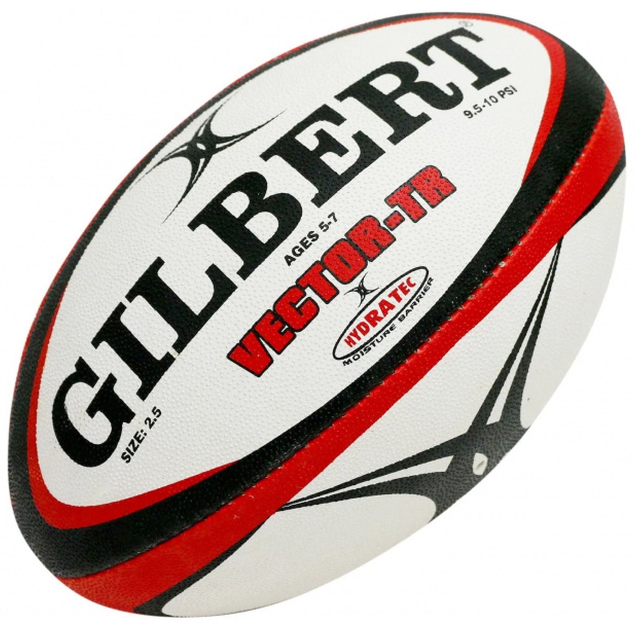 Gilbert Vector Trainer Rugby Ball - Official Size & Weight for Training - Perfect for Rugby Practice, Games, and Skill Development
