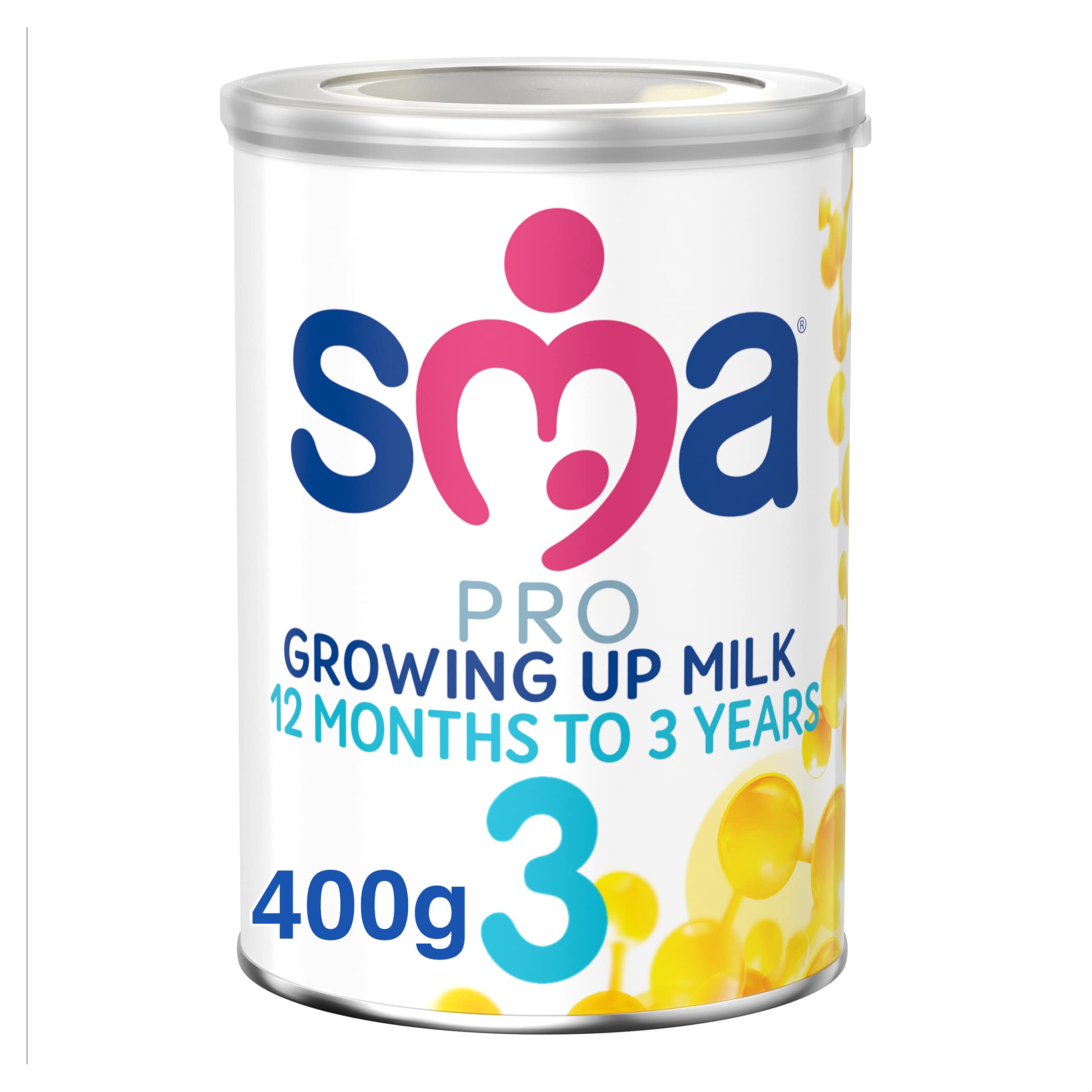 SMA Nutrition PRO Growing Up Baby Milk Powder Formula for 1-3 Years Old - 400g Pack | Supports Healthy Development for Toddlers | Ideal for Daycare, Travel & On-the-Go Feeding