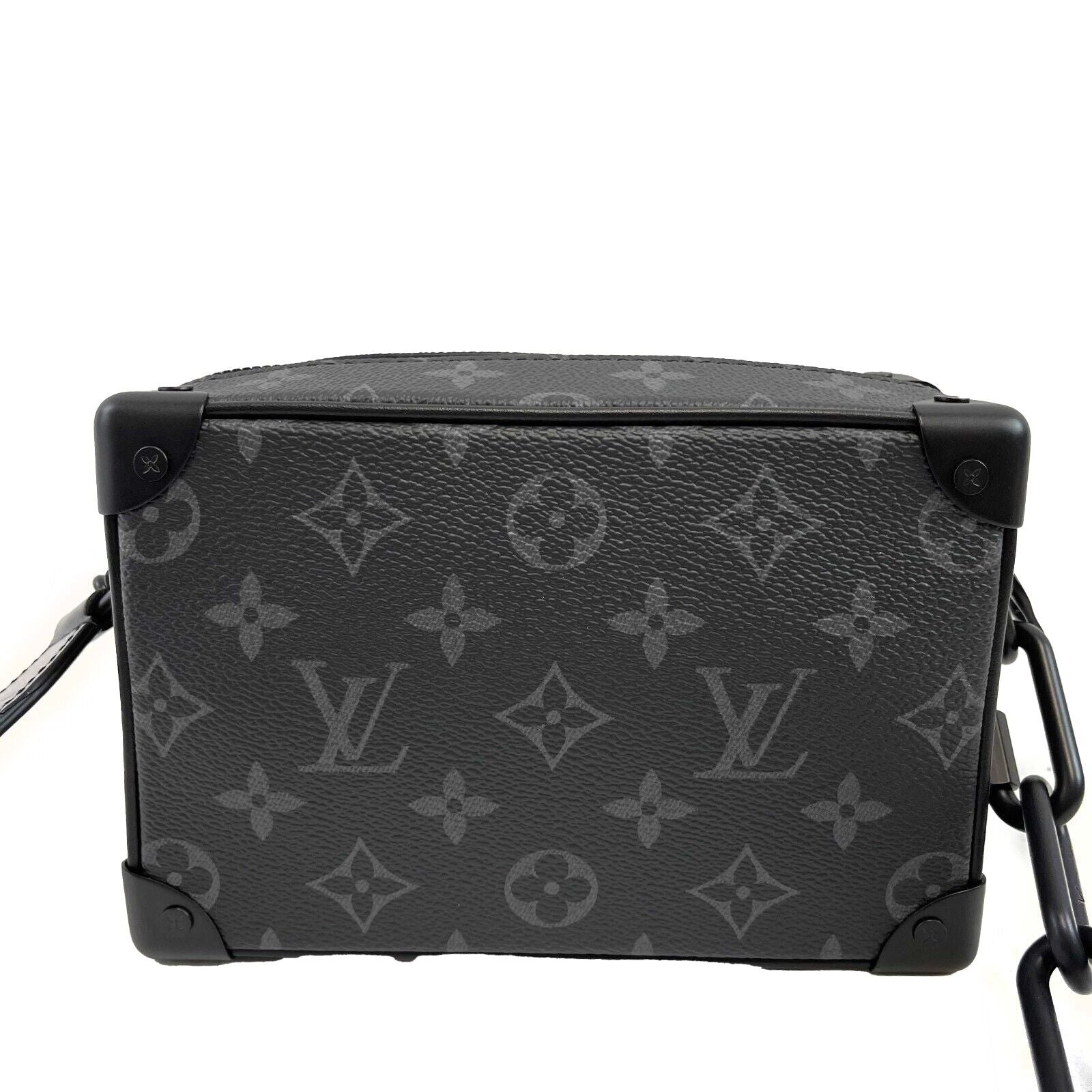 Louis Vuitton Monogram Eclipse Black Soft Trunk Crossbody Bag - Luxury Designer Handbag for Women, Perfect for Date Night & Evening Events