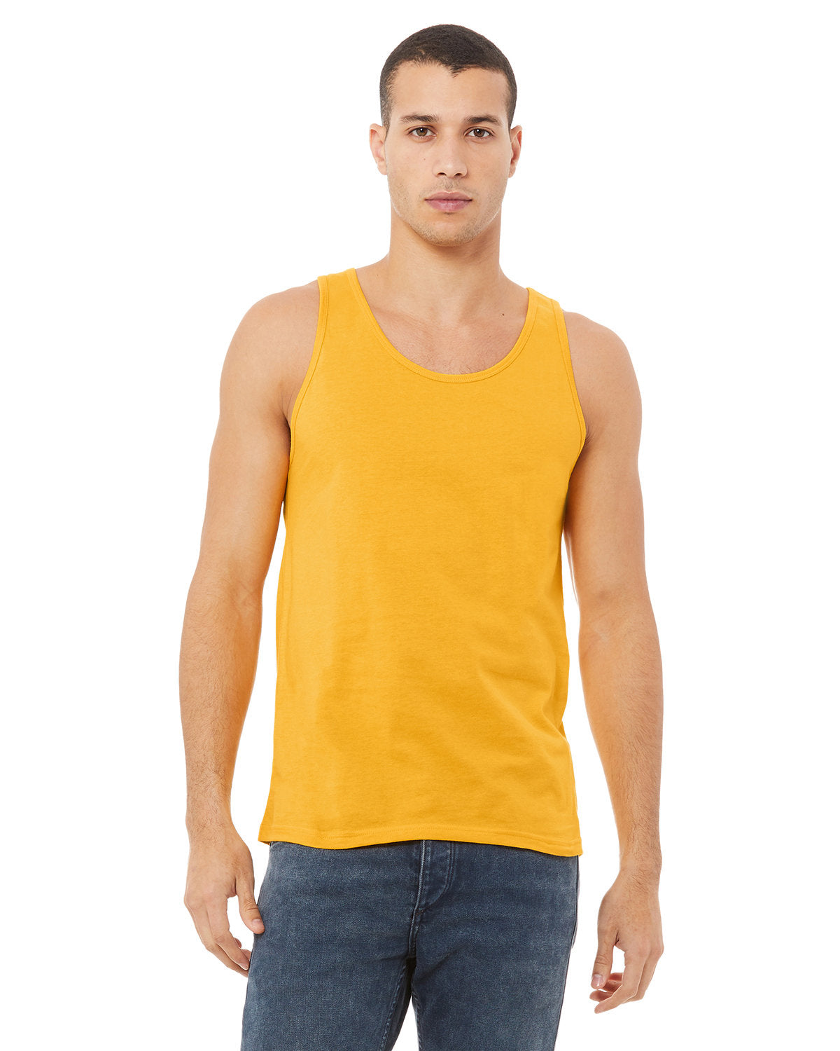 Bella + Canvas 3480 Unisex Jersey Tank Top - Soft Cotton Blend Relaxed Fit for Men & Women - Perfect for Gym, Beach, and Casual Wear