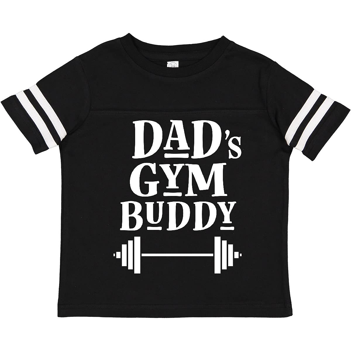 Inktastic Daddy Gym Buddy Workout Fitness Toddler T-Shirt - Cute Father & Son Matching Gym Outfit for Workouts, Father's Day & Family Activities