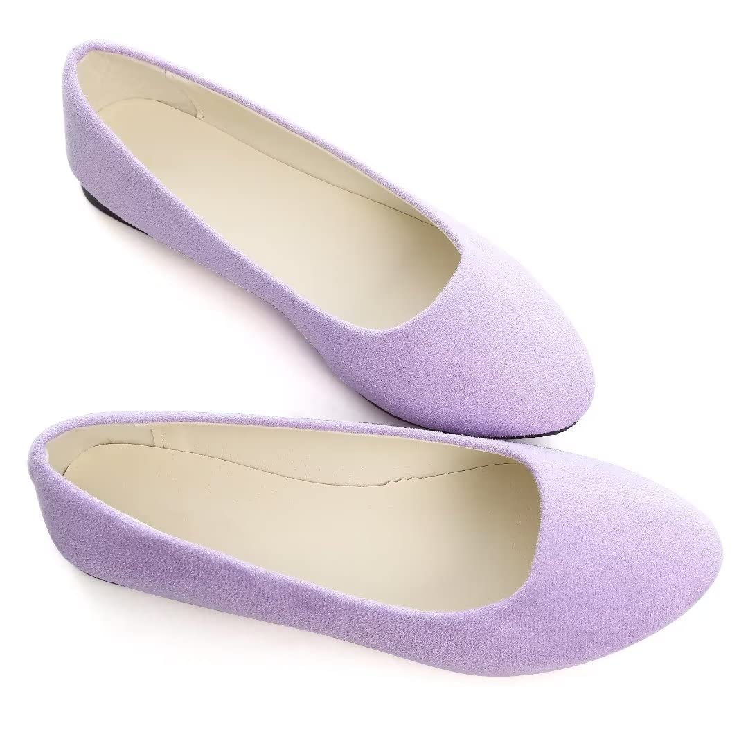 Stunning Women's Cute Slip-On Ballet Flats - Soft Comfortable Classic Pointed Toe Shoes for Casual Wear, Office & Date Nights
