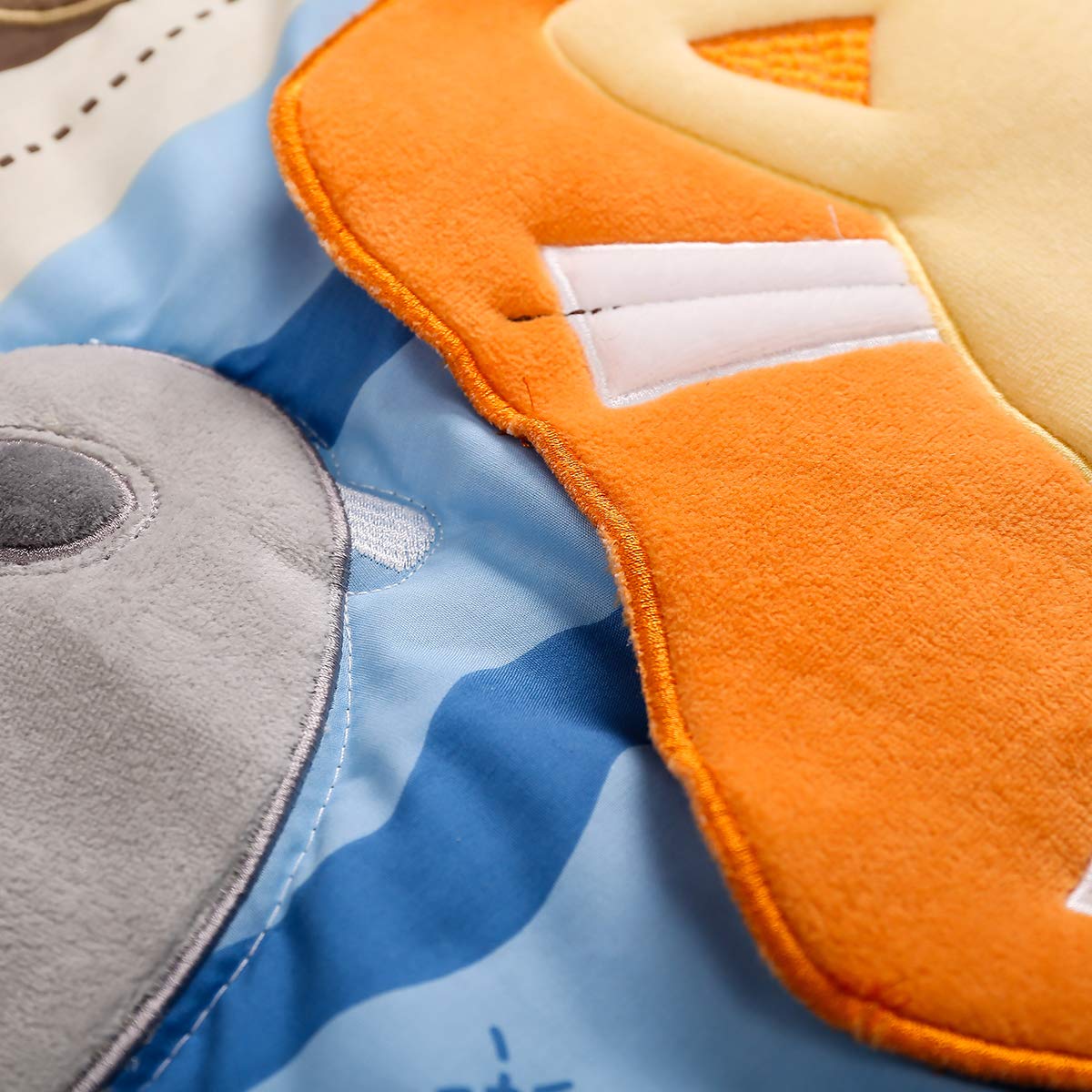 4-Piece Lion King Nursery Crib Bedding Set - Brown Lion, Giraffe & Elephant Theme - 1 Quilt, 1 Bed Skirt, 2 Fitted Sheets - Perfect for Baby Shower Gifts & Jungle-Themed Nursery Decor