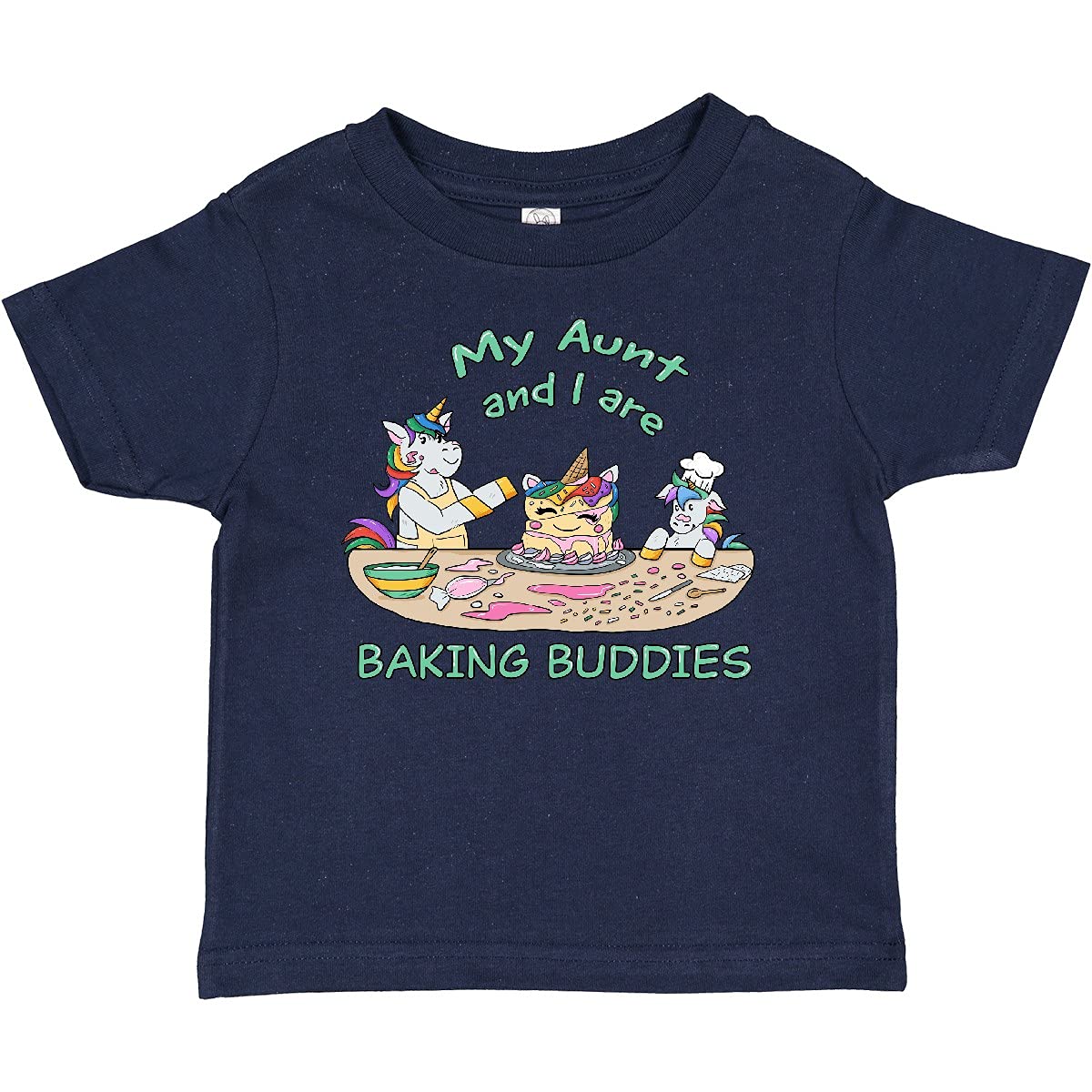 My Aunt and I are Baking Buddies Baby T-Shirt - Cute Matching Baking Outfits for Toddlers - Perfect for Family Baking Activities & Photo Shoots