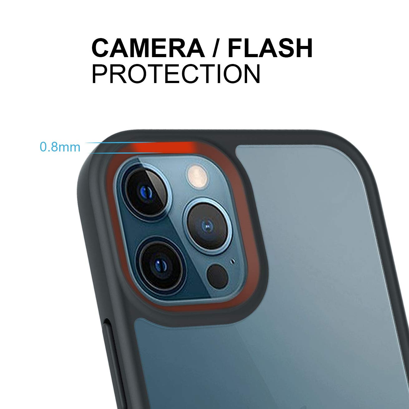 iPhone 12 Pro Max Belt Clip Case - Slim Clear Protective Cover with Rotating Holster & Built-in Kickstand | 6.7 Inch Transparent Full Body Protection | Perfect for Outdoor Work, Hiking, and Hands-Free Convenience