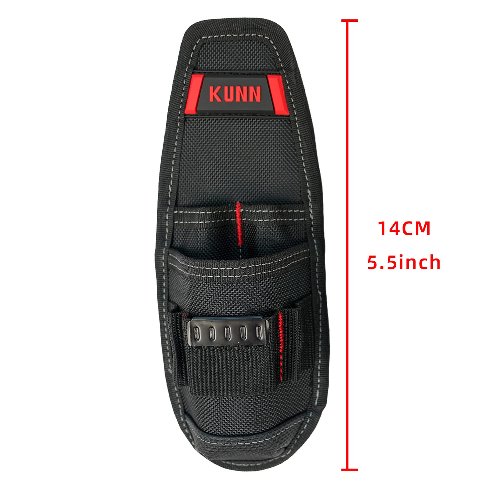 KUNN Tool Holster - Heavy Duty Cordless Drill Holder & Small Tool Pouch for Electricians, Carpenters & DIY - Perfect for Work Belt, Tool Belt & Job Site Organization