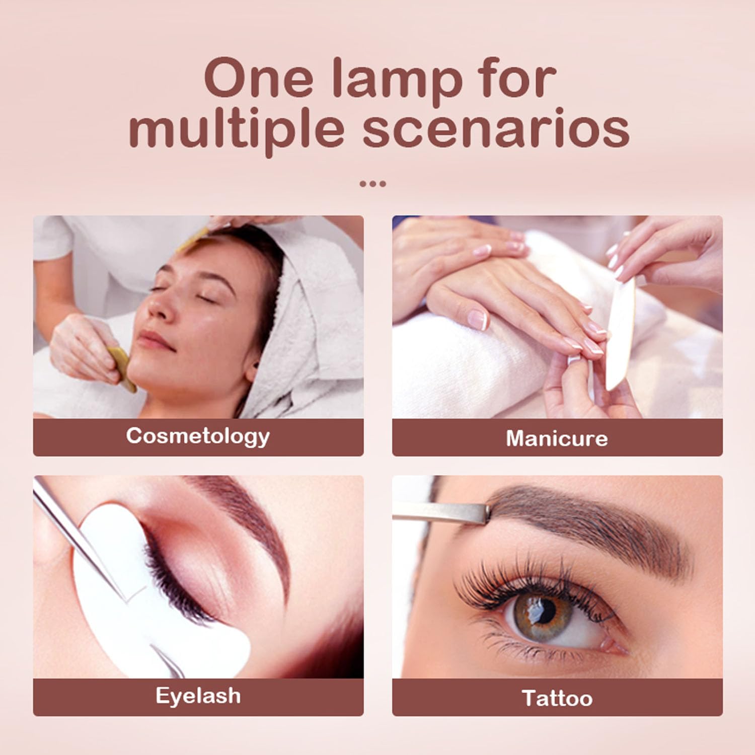 Professional 36 Inch Foldable Half Moon Lash Light Lamp for Eyelash Extensions - Adjustable Esthetician Floor Lamp with Phone Holder - Perfect for Eyelash Tech, Tattoo Artists, Makeup, Nails & Spa Treatments (Black) - Ideal for Salon, Beauty Studio & Home Use