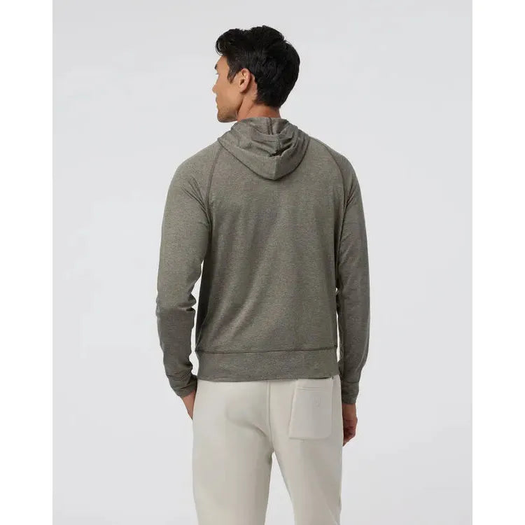 Vuori Men's Ponto Performance Half Zip Hoodie - Lightweight Athletic Pullover for Running & Gym - Breathable Workout Jacket for Men's Active Lifestyle