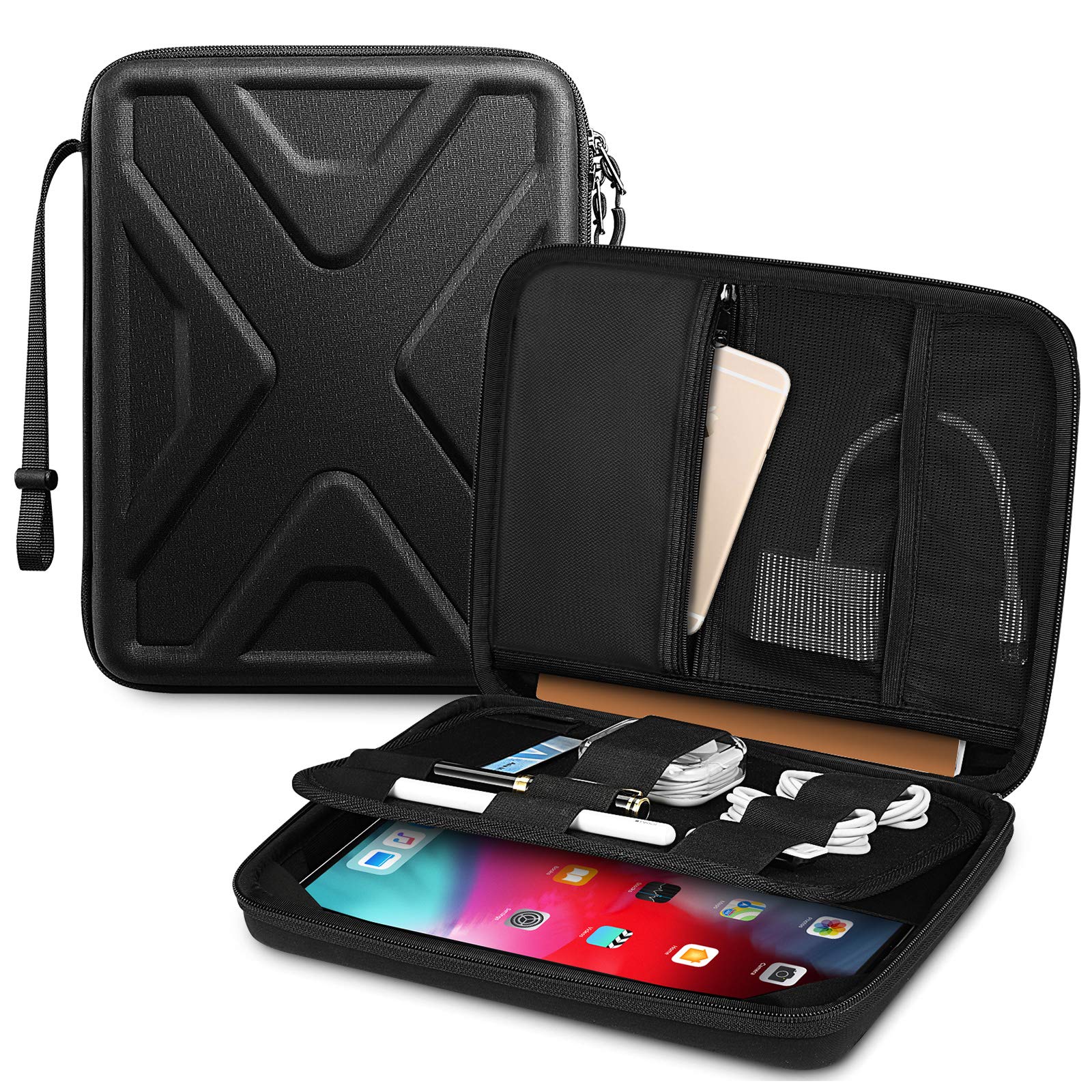 SITHON 11 Inch iPad Portfolio Sleeve Case - Compatible with iPad Pro M4/M2 (2025/2024), iPad Air M3/M2 (2025/2024), iPad 10th/9th Gen & More - Shockproof Tablet Carrying Organizer for Work, School & Travel