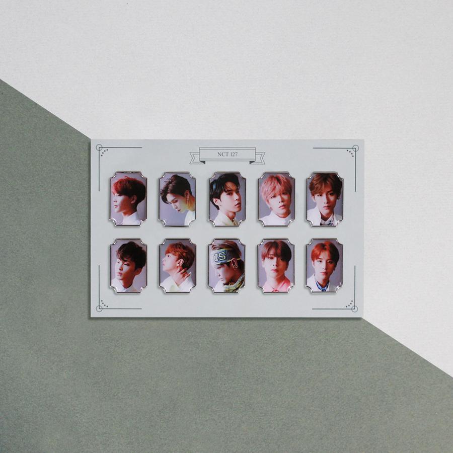 NCT 127 Official Photo Metal Badge Set - Kpop Merchandise for Fans, Collectors & Gift Giving - Perfect for Backpacks, Jackets & Fan Collections