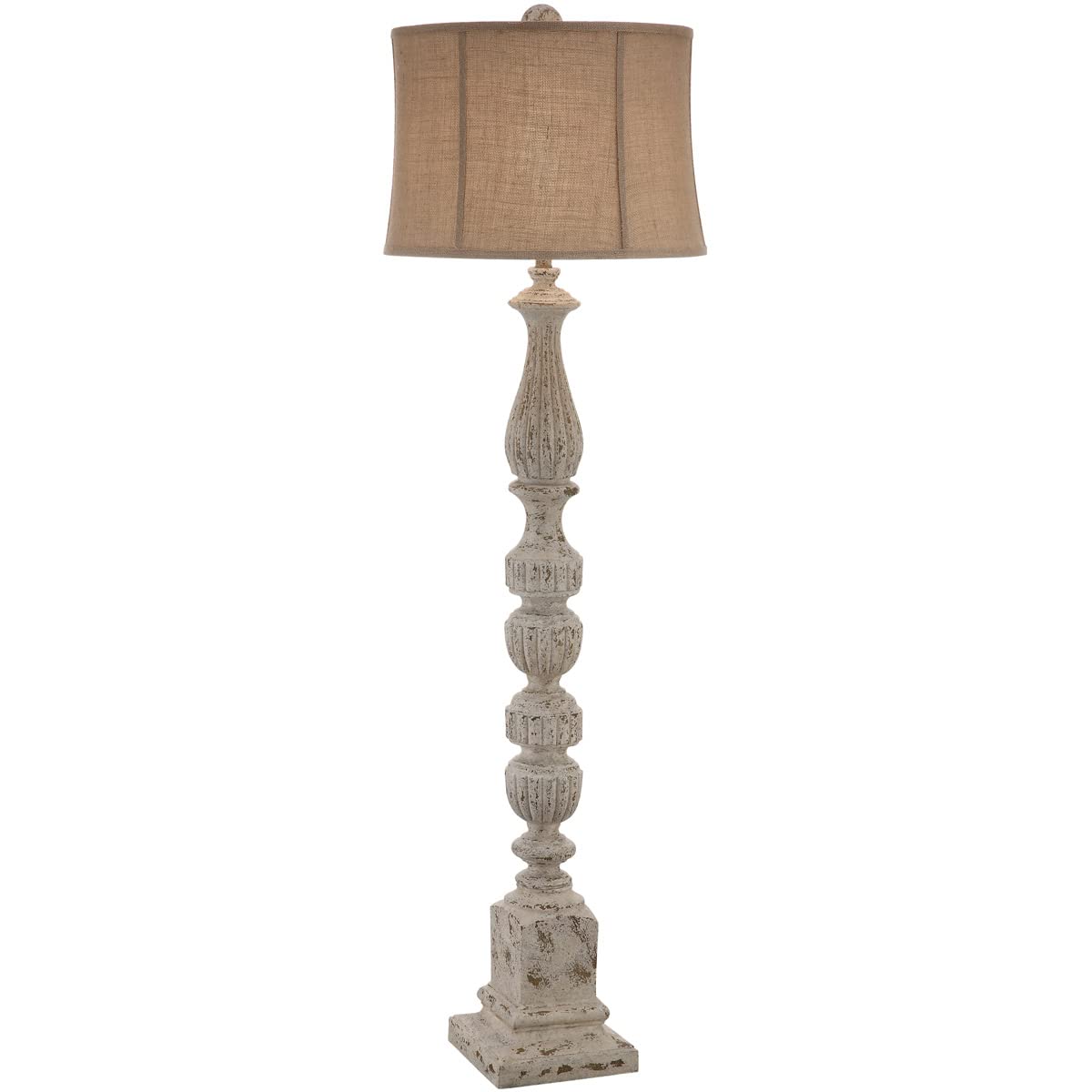 Crestview Collection Bierstadt Floor Lamp - Modern LED Standing Light with Adjustable Height for Living Room, Bedroom & Office - Dimmable Brightness & Energy Efficient Home Decor Lighting