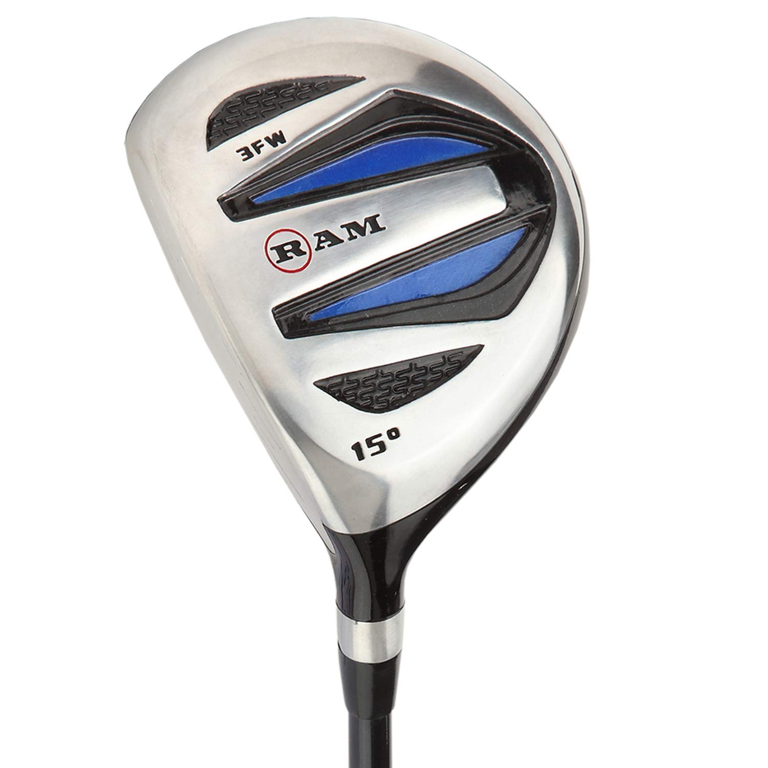 Ram Golf EZ3 Mens Wood Set - Graphite Driver, 3 & 5 Wood Lefty - w/Headcovers, Ideal for Left-Handed Golfers