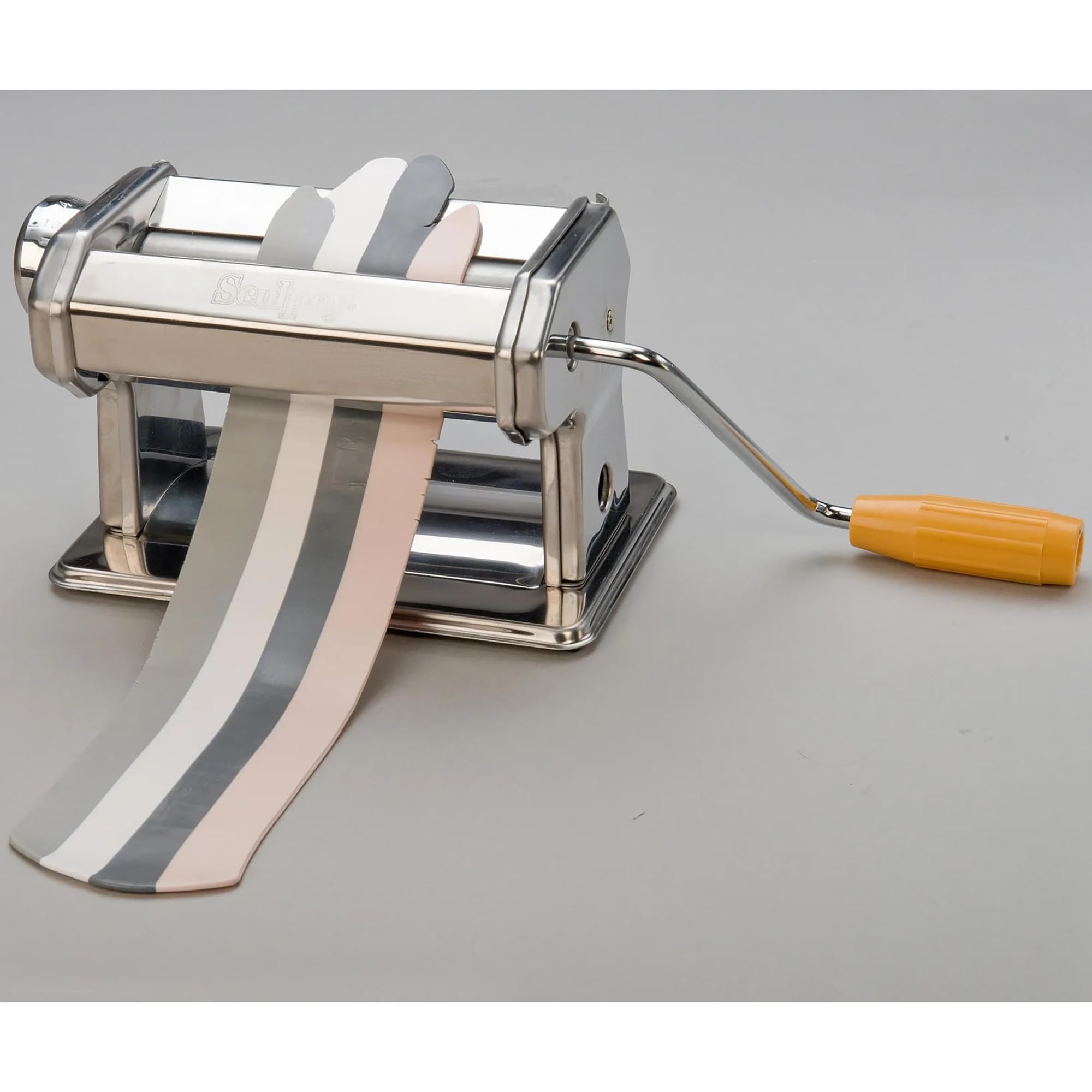 Sculpey Polymer Clay Conditioning Pasta Machine - 9 Adjustable Thickness Settings with Clamp & Hand Crank - Perfect for Baking, Sculpting & DIY Craft Projects - Ideal for Beginners to Professional Artists