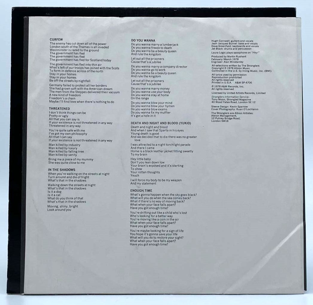 The Stranglers 4 - Classic Punk Rock Album | Vinyl, CD & Digital Download | Perfect for Collectors & Music Lovers