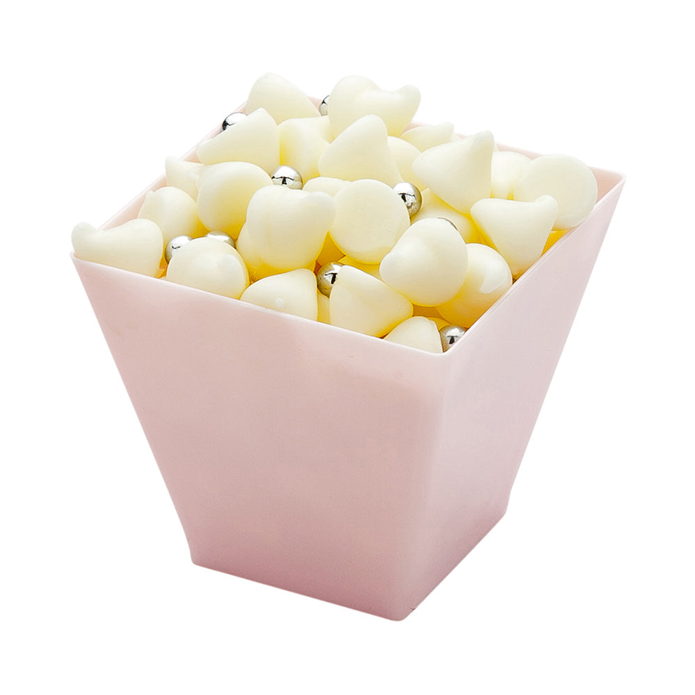 2 oz Square Powder Pink Plastic Mini Kova Cups - Limited Edition (2