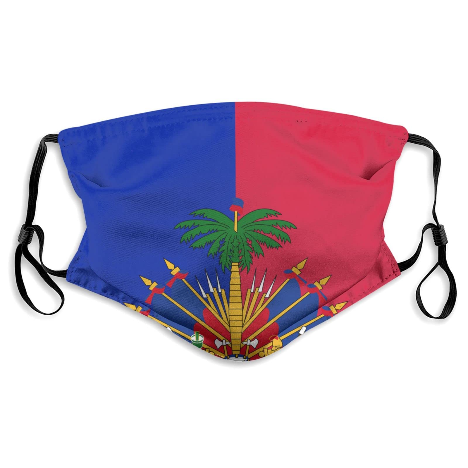 USA Barbados Flag Reusable Cloth Face Mask with Filters - for Men Women Teens Daily Use