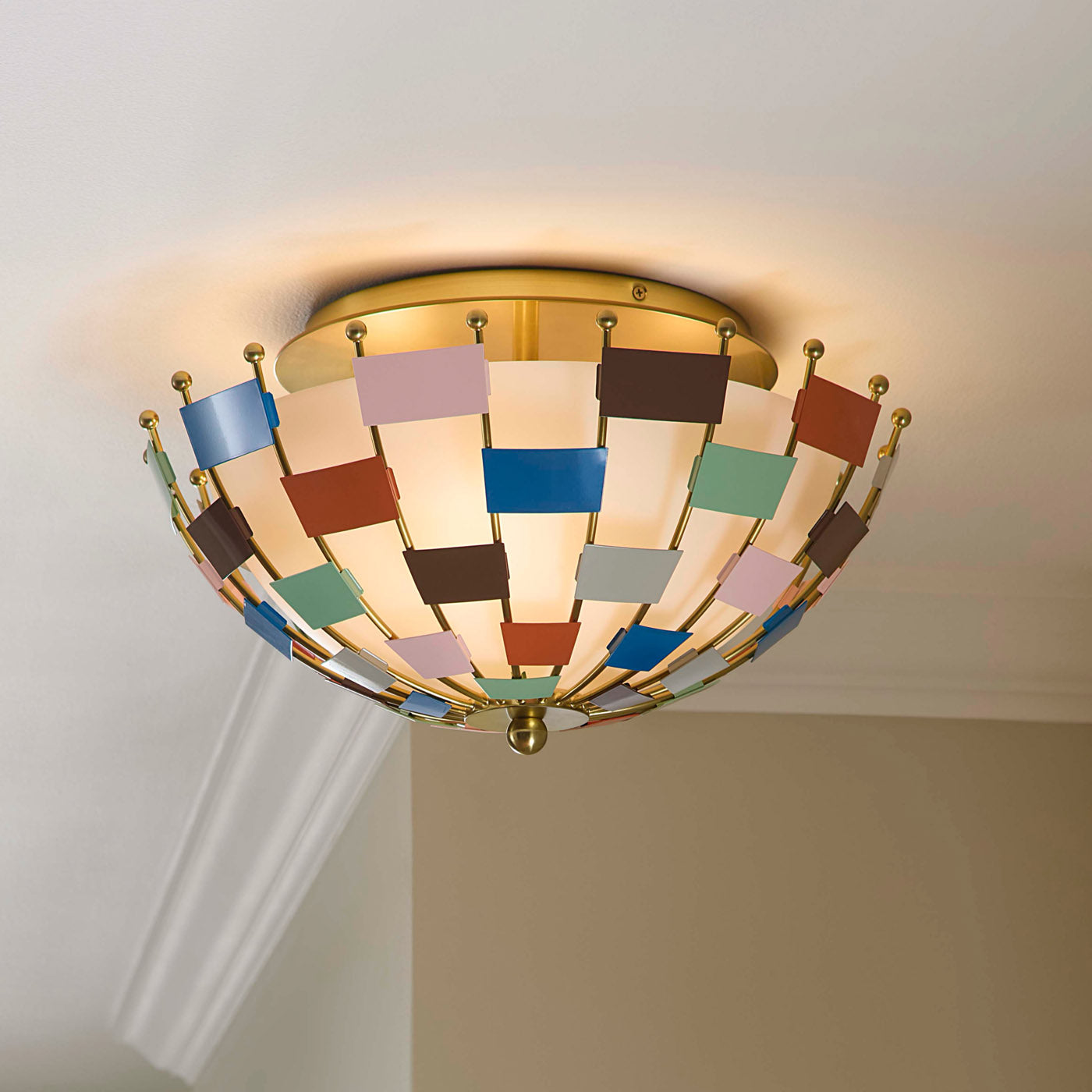 Modern Miami Flush Mount Ceiling Light - Sleek LED Fixture for Living Room, Bedroom & Kitchen - Energy Efficient Indoor Lighting for Home Decor