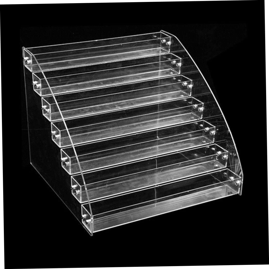 7-Tier Clear Acrylic Nail Polish Display Stand - Organizer Rack for Nail Varnish, Makeup & Essential Oil Bottles - Perfect for Salon, Spa, Home Beauty Storage & Retail Display