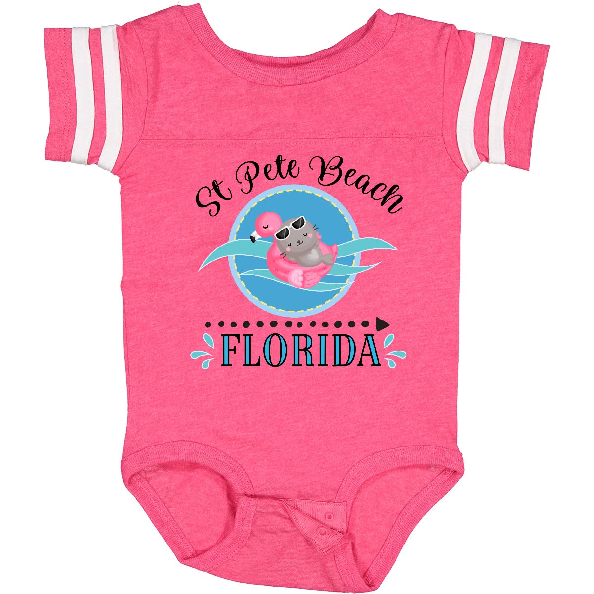 Inktastic St Pete Beach Florida Vacation Gift Baby Bodysuit - Cute Infant Onesie for Beach Trips, Family Vacations & Florida Souvenirs