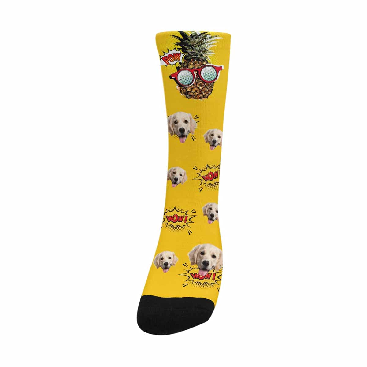 Custom Pop Art Socks with Faces - Personalized Unisex Crew Socks for Men & Women - Unique Birthday & Christmas Gifts - Perfect for Parties, Cosplay & Funny Outfits