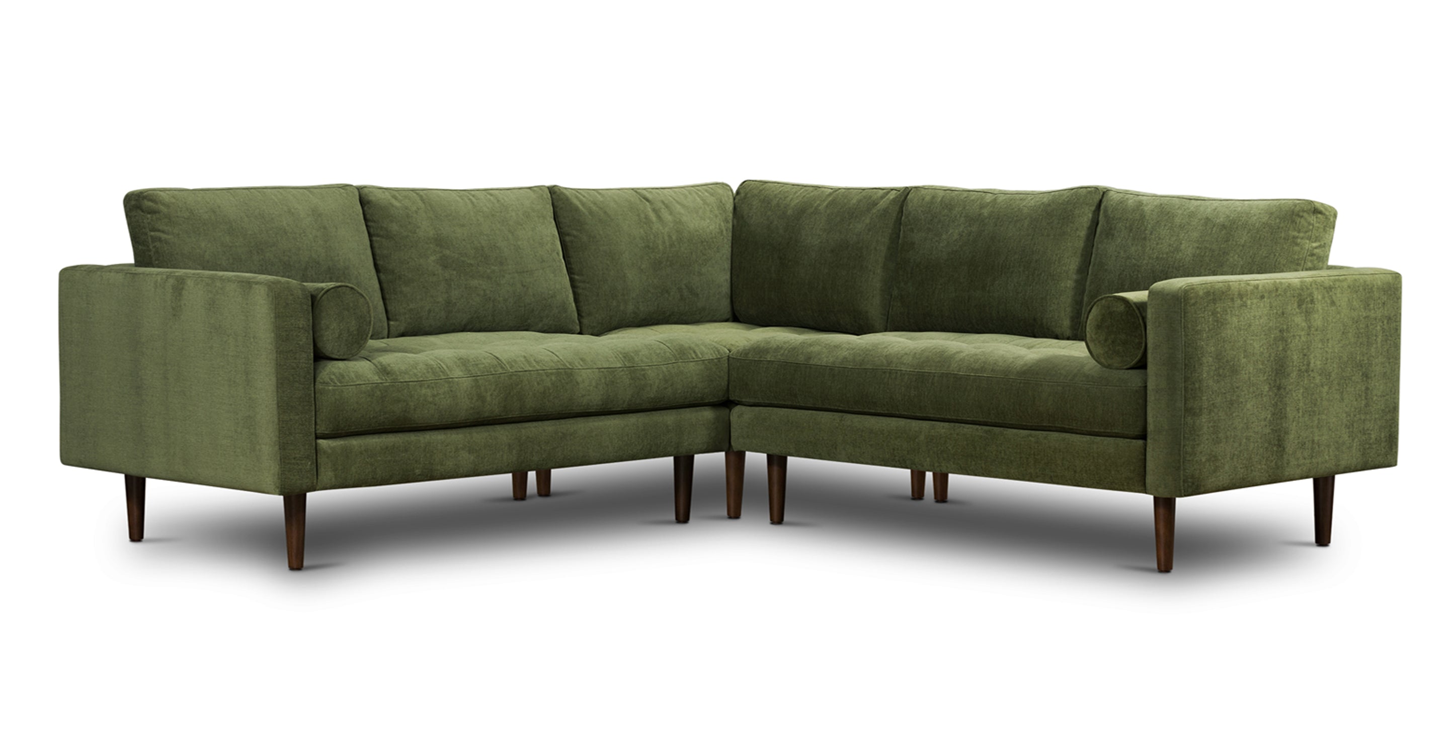 Luxury Napa Velvet Corner Sectional Sofa - Modern L-Shaped Couch for Living Room, Home Theater & Lounge Areas - Soft & Durable Upholstered Furniture for Family Gatherings & Relaxation