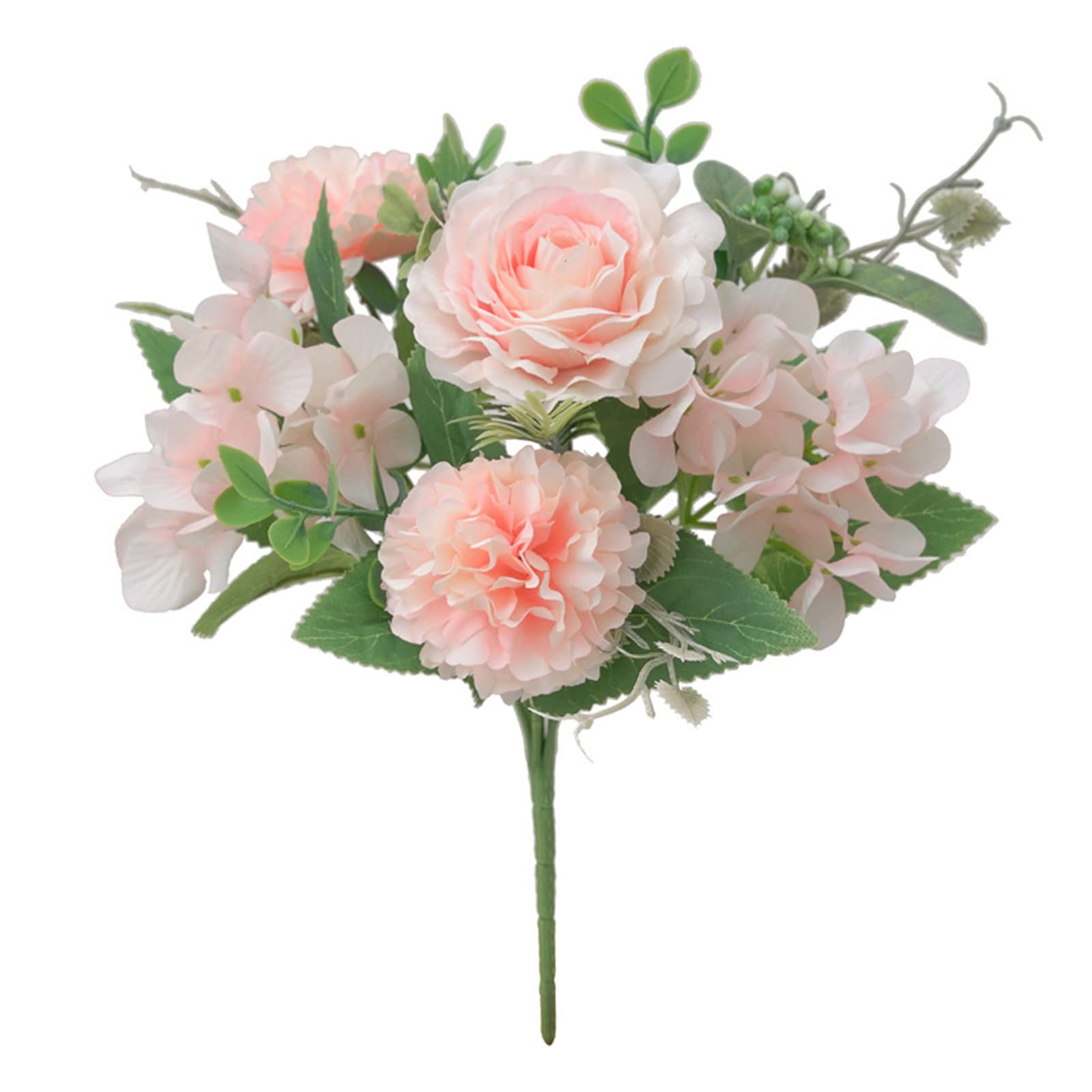Artificial Rose Flowers - Realistic Fake Plants for Home & Garden Decor - Colorful Lightweight Potted Floral Arrangement - Perfect for Indoor Table Centerpieces, Office Desk Decor, Wedding Decorations