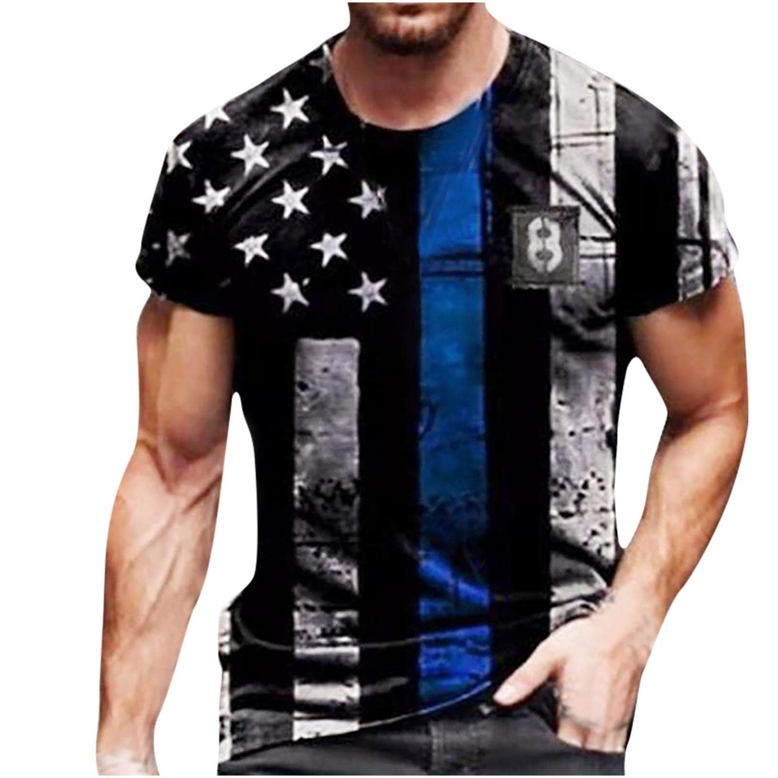 Men's Summer Fashion Crew Neck T-Shirts - Casual Short Sleeve Cool Streetwear Graphic Tees for Everyday Wear | Perfect for Beach, Gym & Street Style