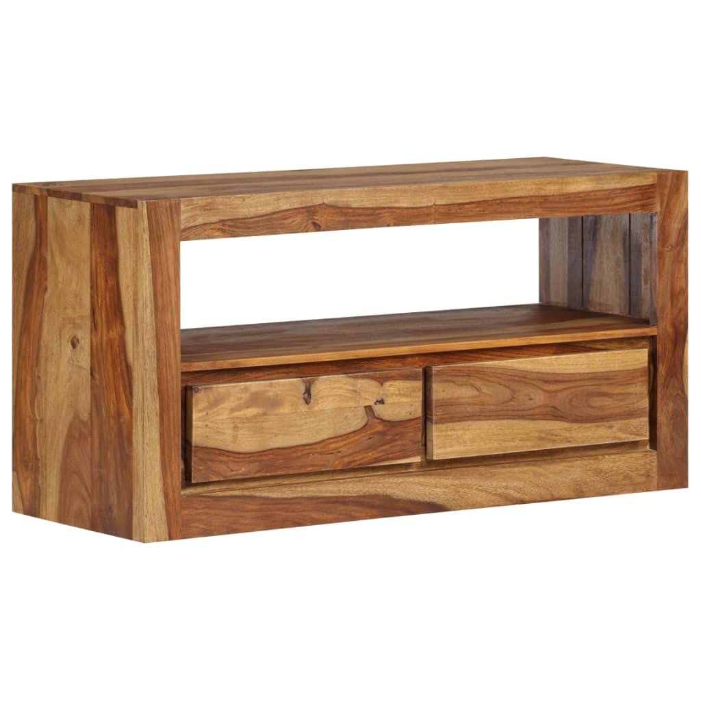 Rustic TV Stand with Storage - 31.5