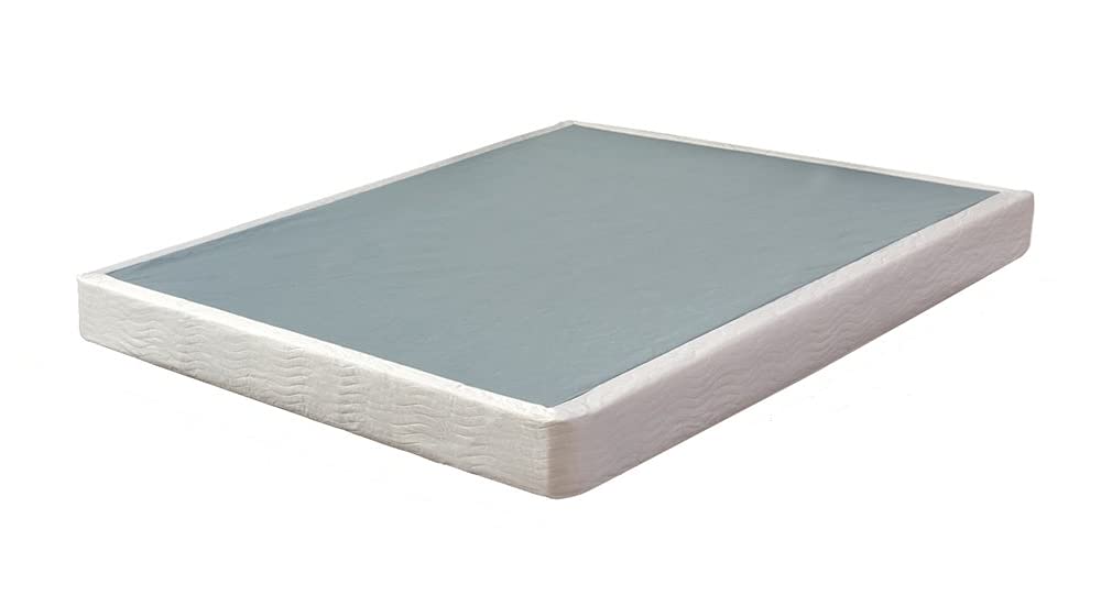 Easy Assembly 5-Layer Wood Box Spring Coil ONETAN Mattress Foundation - Twin Size, White | Perfect for Bed Frames, Platform Beds & Dorm Rooms