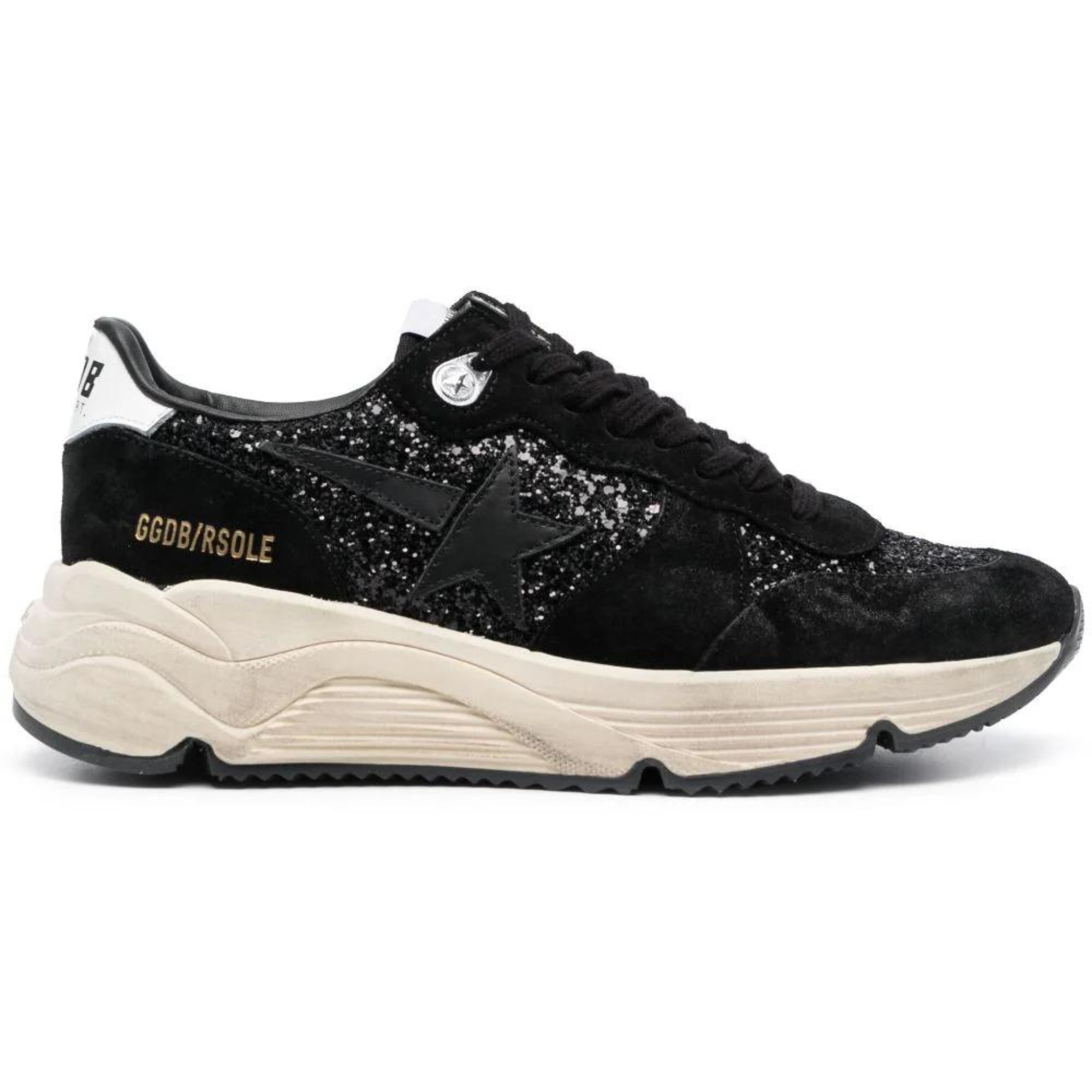 Black Glitter Running Shoes for Women - Non-Slip Lightweight Sneakers for Jogging, Gym Workouts & Casual Wear